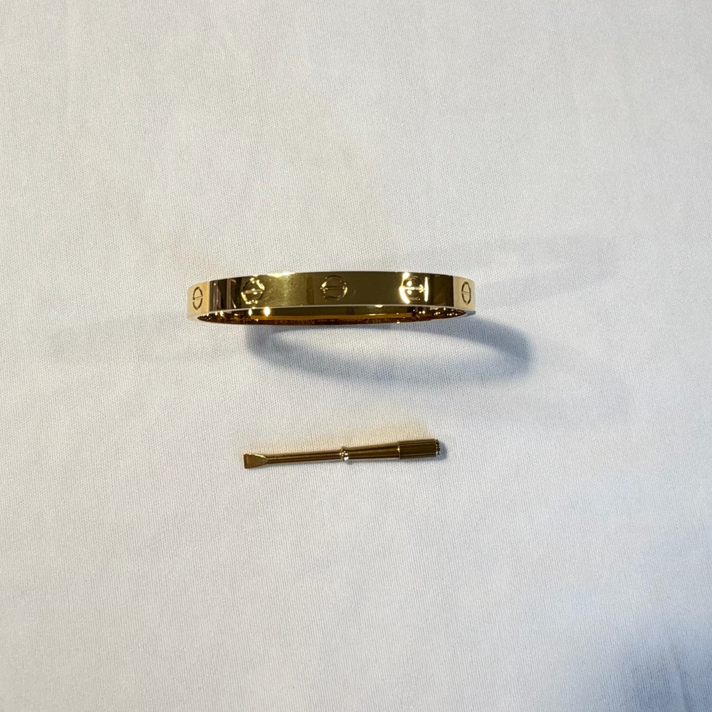 Gold Bangle with Screwdriver